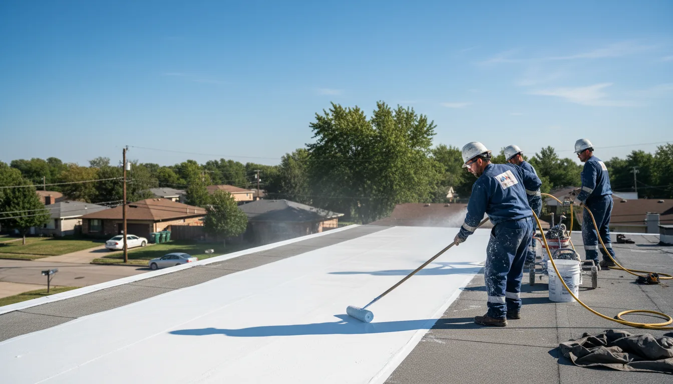Commercial roof coating in Pomerene, AZ near me
